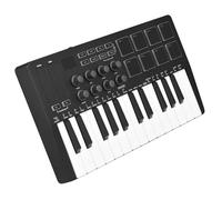 Electronic Keyboards Mini Portable USB Controler Keyboard With 25 Velocity Sensitive Keys 8 RGB Backlit Pads 8 Knobs