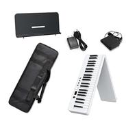 Electronic Keyboards Multifunctional Portable Piano 88-key Electronic Piano Thickened Hand-rolled Folding Electronic Piano Folding Piano (Color : BK)