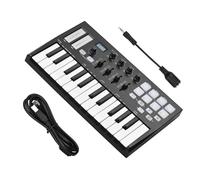 Electronic Keyboards Portable 25 Velocity Sensitive Key USB Keyboard Controller With 8 RGB Backlit Pads 4 Control Knobs 4 Sliders