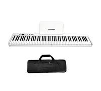 Electronic Keyboards Portable 88 Keys Full Size Foldable Digital Piano Multifunctional Electronic Keyboard Piano Instrument (Color : WH)