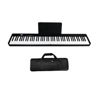 Electronic Keyboards Portable 88 Keys Full Size Foldable Digital Piano Multifunctional Electronic Keyboard Piano Instrument (Color : BK)