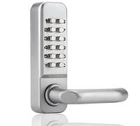 Electronic Keypad Lock, Digital Coded Lock Convenient Password Security Waterproof Door Coded Lock for Office Doors Composite Doors