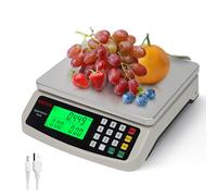 Electronic Kitchen Scale Stainless Steel Large Platform Food Scale with LCD Display for Cooking Digital Baking Scale 40kg/88lb