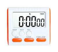 Electronic Kitchen Timer with Magnet and Stand, Multi-Function Digital Countdown Clock, Silent Mode, Student Time Reminder Clear Alarm(Orange)