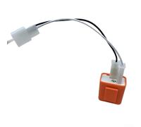 Electronic LED Flasher Relay for Motorcycles Adjustable Flash Rate 50 to 200 Flashes Per Minute Plug-and-Play 2-Pin Easy Replacement No Load Resistor Needed Compatib(Orange)