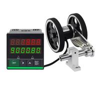 Electronic Length Meter Counter Digital Distance Measuring Device Dual Relay Output Power Off Protection Textile Paper Processing