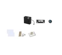 Electronic Lock 6v Hidden Cabinet Drawer Lock Black | Solenoid Lock, Abs Black Finish, Punch Free Hidden Install, Key Chain or Card Access for Drawer Locker