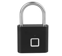 Electronic Lock BT padlock Long Standby Time Quick Recognition for TUYA APP Control Waterproof Fingerprint Padlock for Gym Locker (Black) Combination Padlocks
