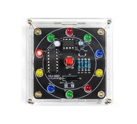Electronic Lucky Carousel DIY Soldering Kit, Shake Raffle Soldering Kit, LED Carousel Fun PCB Fabrication Kit for Beginners, Students, Soldering Enthusiasts