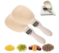 Electronic Measuring Spoon, Digital Measuring Spoons, Adjustable Digital Spoons Scale with Conversion LCD Display, 800g / 0.1g High Precision Kitchen Baking Gadgets (2pcs)