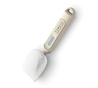 Electronic Measuring Spoon S015, Digital Kitchen Scales 500 g/0.1 g with LCD Display, Precise Weighing Spoon for Baking and Cooking, Multiple Units g/oz/ct, Compact Design (White)