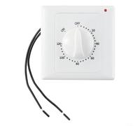 Electronic Mechanical Countdown Timer Switch AC220V 86 Panel for Time Control of Home Electrical Devices with LED Operation Indicator (Timing 120min)