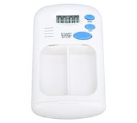 Electronic Medication Dispenser with Alarm & LCD Display - Precise Timed Pills Reminder Box, Portable Multi-Compartment Organizer with Countdown Timer