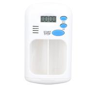 Electronic Medication Dispenser with Alarm Sound Alerts LCD Display High Precise Timing for Medication Reminder Pocket-Sized Portable Plastic Material