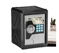 Electronic Money Bank - Coin Savings Bank, Secure Lock Toy, Durable Safe, Fun Interactive Coin Holder, Easy | Suitable for kids saving, learning math, classroom play, home