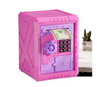 Electronic Money Bank - Coin Savings Bank, Secure Lock Toy, Durable Safe, Fun Interactive Coin Holder, Easy | Suitable for kids saving, learning math, classroom play, home
