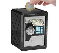 Electronic Money Bank Money Saving with Password | ATM with Cash Coin Tin | Secure Coin Bank, Password Code Lock, Mo Storage Toys