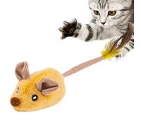 Electronic Moving Cat Toy, Electric Squeaky Toy - Soft and Comfortable Simulation Call the Catch Toy for Big and Small Cats
