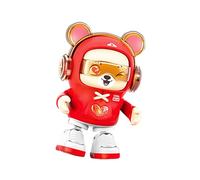 Electronic Music Bear - LED Singing Walk-Along Toy, Illuminated Heart Bear Figure, Fun Motion Character, Animated Sound Companion, Engaging Play Activity | for Children 3+ Home Nursery Use