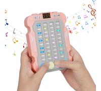 Electronic Music Rhythm Game Machine, Rhythm Quick Push Machine Game, Rhythm Game Machine for Kids, Music Handheld Game, Quick Push Button Table Game Gifts for Boys Girls Ages 3-12, Pink
