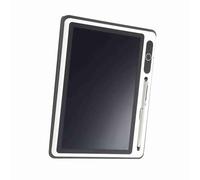 Electronic Notepad LCD Tablet Drawing Pad Business Supplies Hand Painting Tool 9 Inch) Flexible and Bright Electronic NotepadLCD TabletWriting (Black (with leather case))