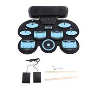Electronic Pad,Hand Rolled Pad 9 Pads Roll Up Pad for Kids