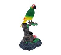 Electronic Parrot Toy, Realistic Electric Battery Operated Parrots, Sparrow Bird Repeats What You Say, Electric Parrot Induction Toy for Garden