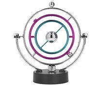 Electronic Perpetual Motion Toy Rotating Orbits Model Revolving Balance Balls Physics Science Desk Decoration for Office Home Decor Plastic 25 x 23 x 11cm