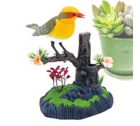 Electronic Pet Bird | Kids Toy Chirp Pen Holder - Decorative Realistic Pet Bird for School Kids Bedroom Living Room Kitchen Adults Birthday Easter