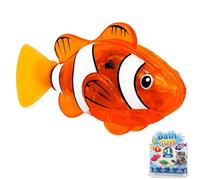 Electronic Pet Fish,Swimming Robot Toy For Cats, LED Light Electronic,Water Activated Sensors Technology,Cat Interactive Pet Toy Swimming Bath Toy(B)