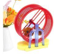 Electronic Pet, Rabbit Toy for Pet, Plush Hamster with Stand on Exercise Wheel | Entertainment for and Dogs Indoor Play for