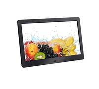 Electronic photo album, 1024x600 LED screen digital photo frame, bedroom square table, can play music, pictures, videos Decorative Gift