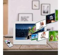 Electronic Photo Album, Multi-function Widescreen Digital Photo Frame, 7 Inch HD 16:9 800 * 480 Photo Frame, Baby Album Christmas (UK Plug 100-240V)