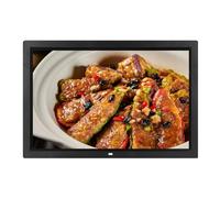 Electronic photo album multi-size lithium battery narrow-edge digital photo frame automatic loop player - high-definition large screen, multi-function playback (Color : Black, Size : 8 inches)