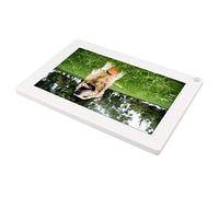 Electronic Photo Frame, 10in Digital Photo Frame Human Body Induction White 100-240V with Bracket for Home (UK Plug)