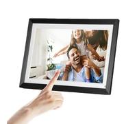 Electronic Photo Frame, 15.6-inch Digital Picture Frame with 32GB Storage Space and 1920 * 1080 IPS Touch Screen, Auto-Rotate & Wall Mountable, Share Moments Instantly Via App, For Gift