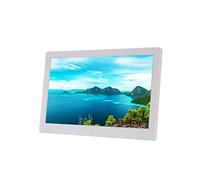 Electronic Photo Frame Black White Digital Photo Frame Full View Ips Hard Screen Hd Electronic Photo Album With Hdmi Support 1080P Advertising Machine (White 17)