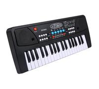 Electronic Piano 37 Keys USB Electronic Piano With Microphone Black Digital Music