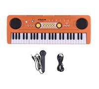 Electronic Piano 49 Key 16 Tones 8 Rhythms Keyboards Piano with Microphone, 5 Percussion 6 Demos Portable Electronic Keyboard for Beginners
