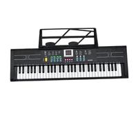 Electronic Piano 61 Key Electronic Piano Keyboard With LED Display Demo Songs Perfect For Beginners(Black)