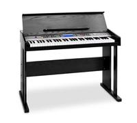 Electronic Piano 61-Key Keyboard Midi Monitoring Recording Learning LCD Black