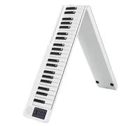 Electronic Piano 88 Keys Professional Foldable Portable Beginner Practice Play A Musical Instrument(White)