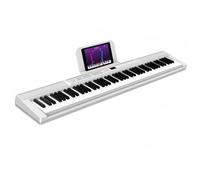 Electronic Piano Beginner Portable Electronic Piano Adult Performance 88 Key Professional Instrument(White)