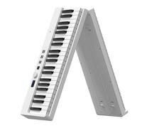 Electronic Piano Folding 88 Keys Electronic Piano Portable Keyboard Musical Instrument Durable(Type6 White)