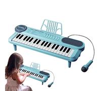 Electronic Piano for 37 Keys with Adjustable Microphone | Portable & Lightweight, USB Charging, 5 Instrument Sounds, Ideal for Boys & Girls, Family, School, Holidays & Shows