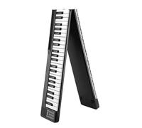 Electronic Piano Instruments Adult Folding 88 Key Portable Beginner Practice Keyboard Splicing Electronic Piano(Black)