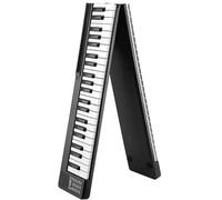 Electronic Piano Instruments Portable 88 Keys Foldable Digital Multifunctional Electronic Keyboard Piano For Musical Instrument(EU black)