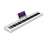 Electronic Piano Instruments Professional Beginner Portable Electronic Organ Adult Performance Accompaniment 88 Key(White)