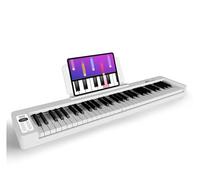 electronic Piano Keyboard 61 Key Foldable Piano Keyboard Electronic Pianos Music Synthesizer Musical Organizers Instrument (Color : White)
