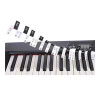 Electronic Piano Keyboard Note Stickers Removable Labels 88-Key Beginner Sticker Labels Marker Electronic Note Stickers